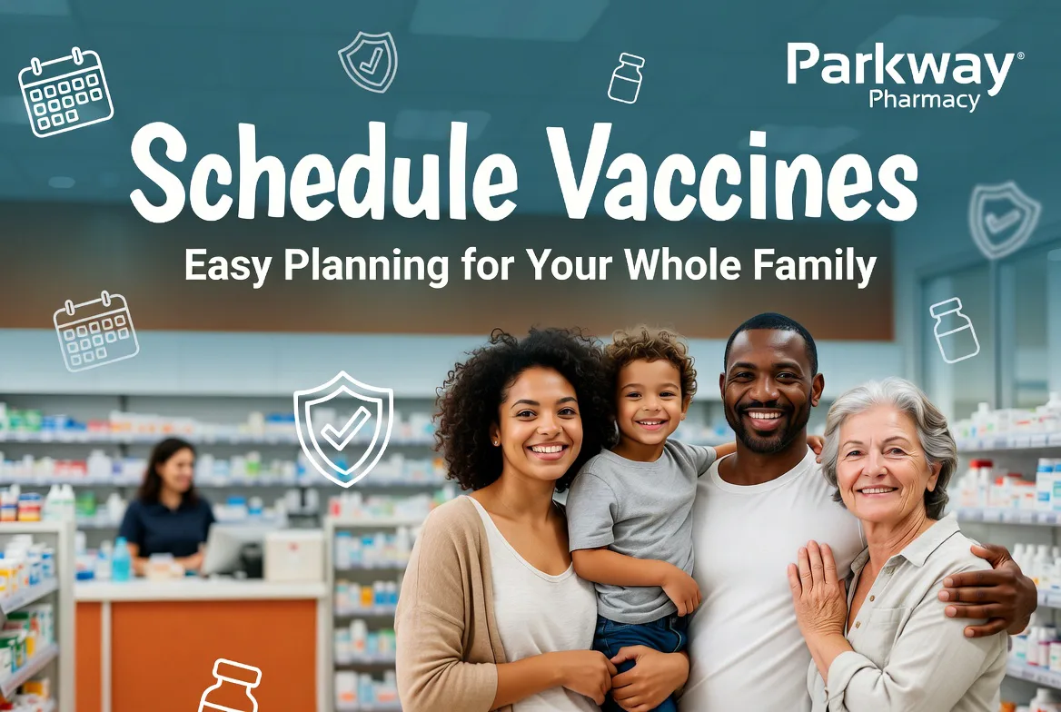 Scheduling vaccines at Parkway Pharmacy