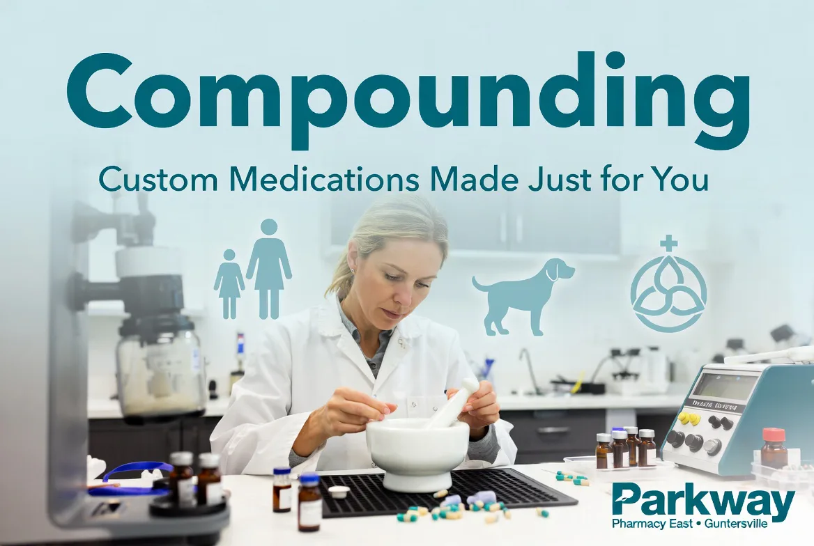 Parkway Pharmacy East compounding lab in Guntersville, Alabama