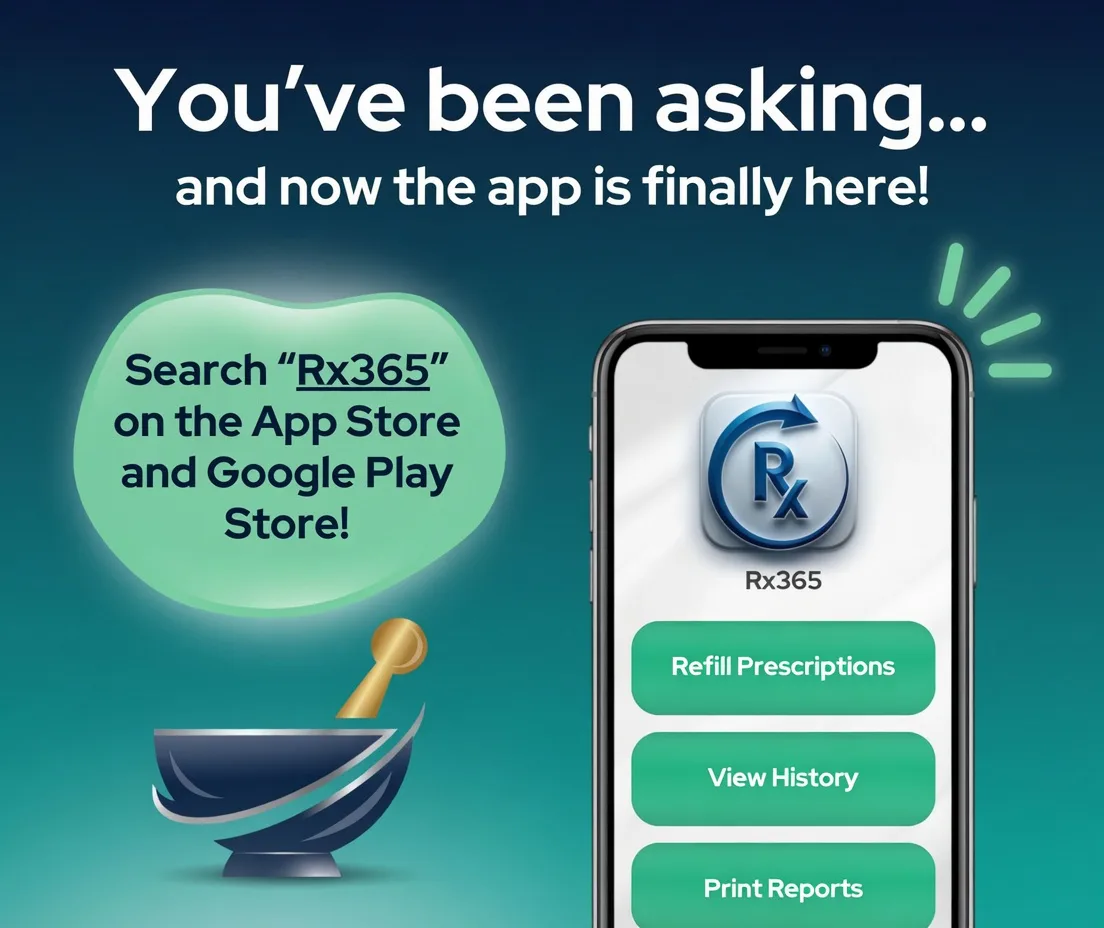 Rx365 app for Parkway Pharmacy prescription refills